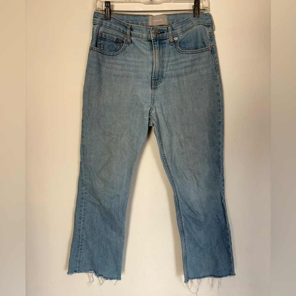 Everlane Straight Leg Light Blue Jeans